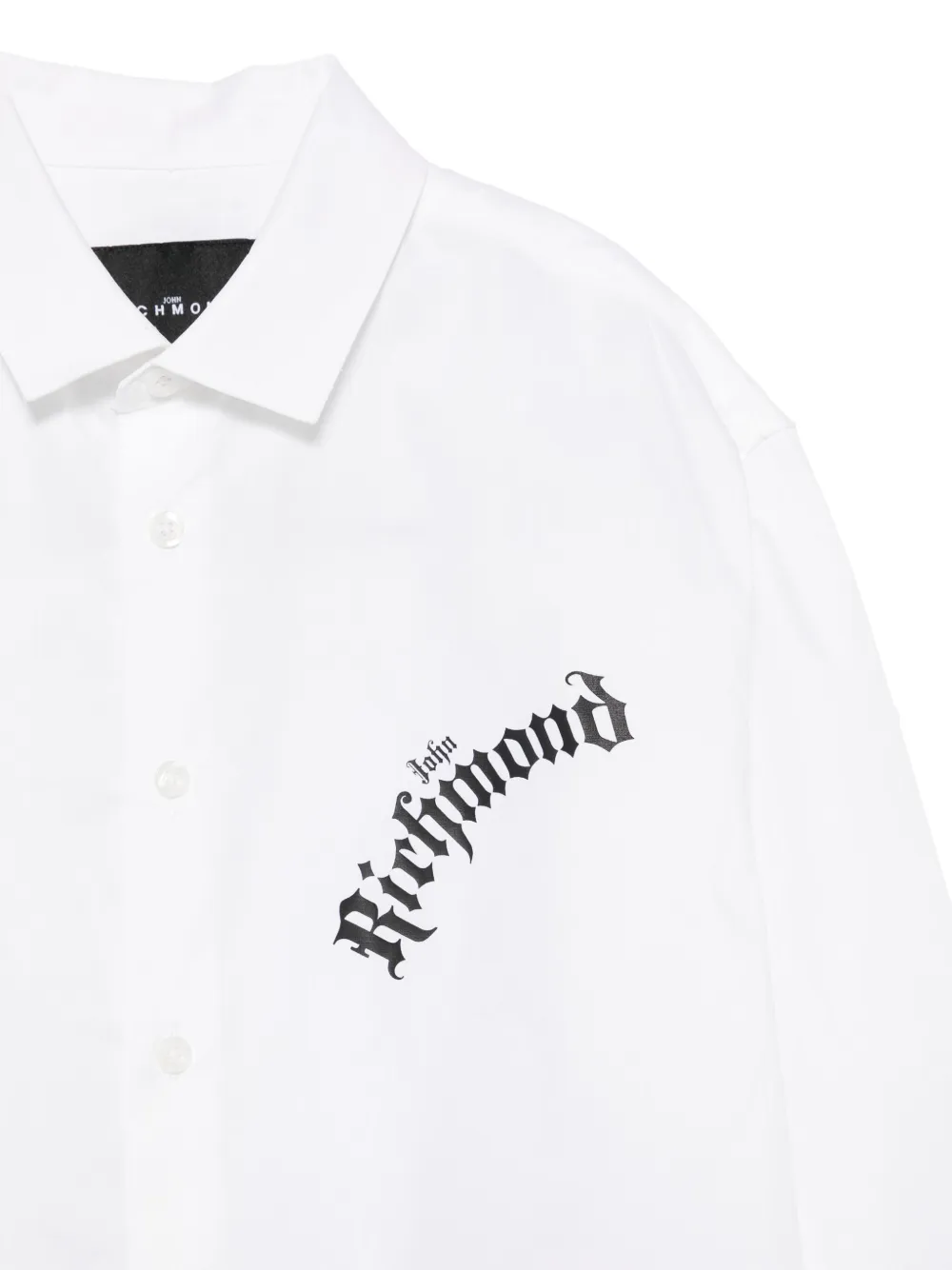 John Richmond Junior Shirt met logoprint Wit