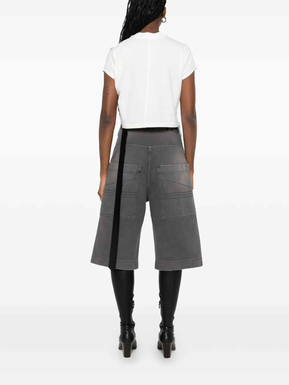 Rick Owens DRKSHDW Small Level T-shirt Wit