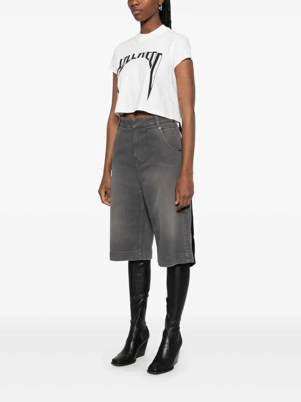 Rick Owens DRKSHDW Small Level T-shirt Wit