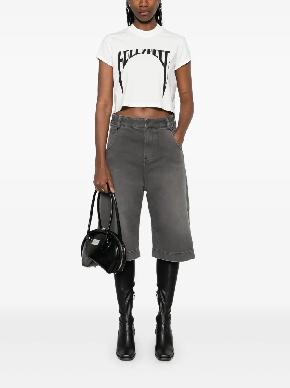 Rick Owens DRKSHDW Small Level T-shirt Wit