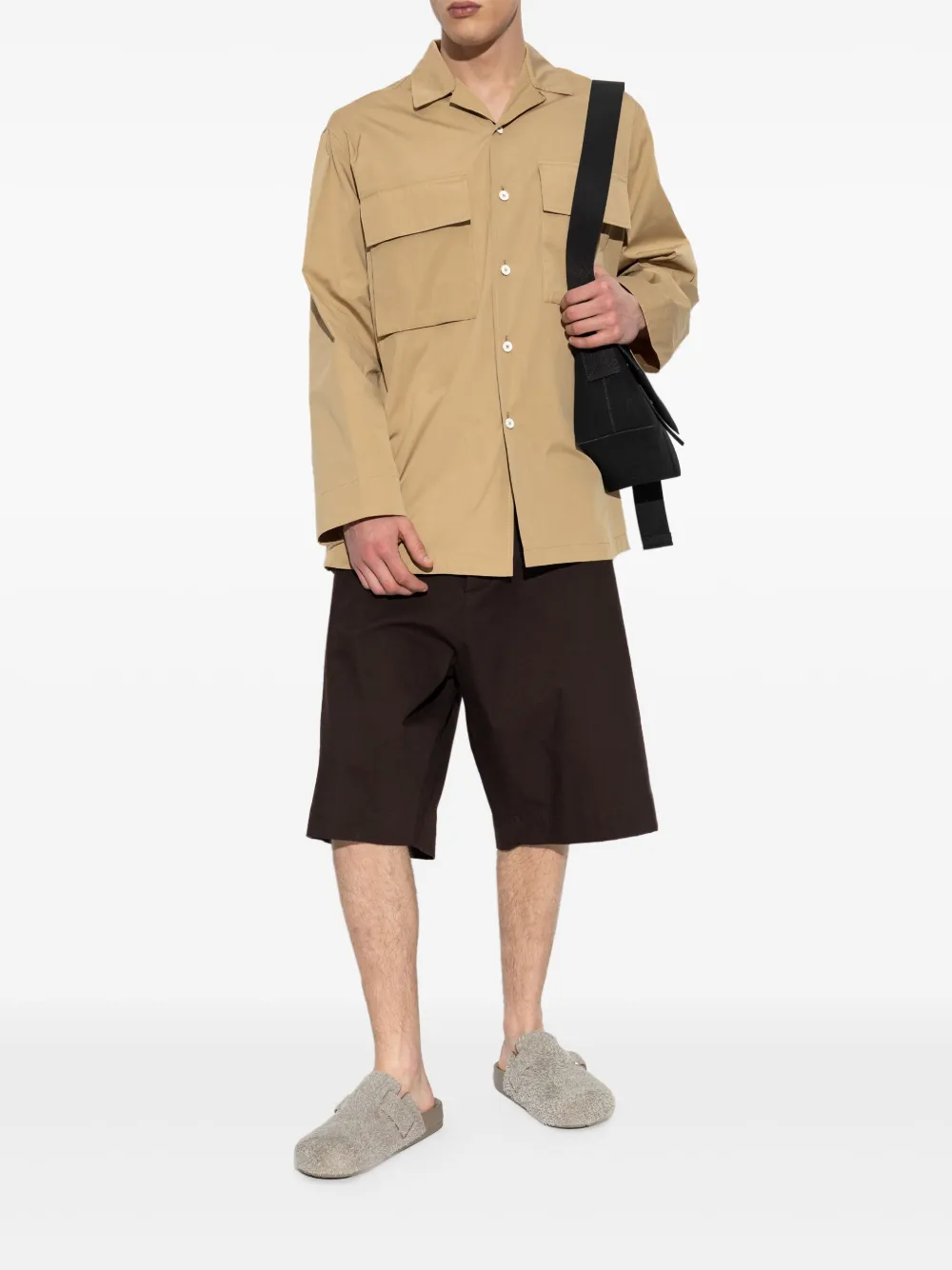 JIL SANDER+ Overhemd met opgestikte zak - Beige