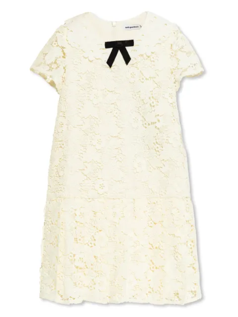 Self-Portrait Kids robe en dentelle Butterfly