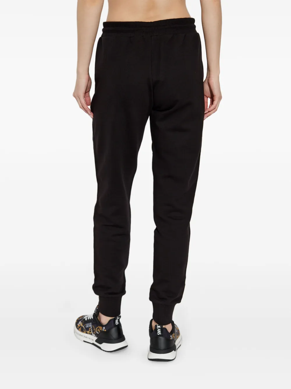 Shop Versace Jeans Couture Cotton Track Pants In Black