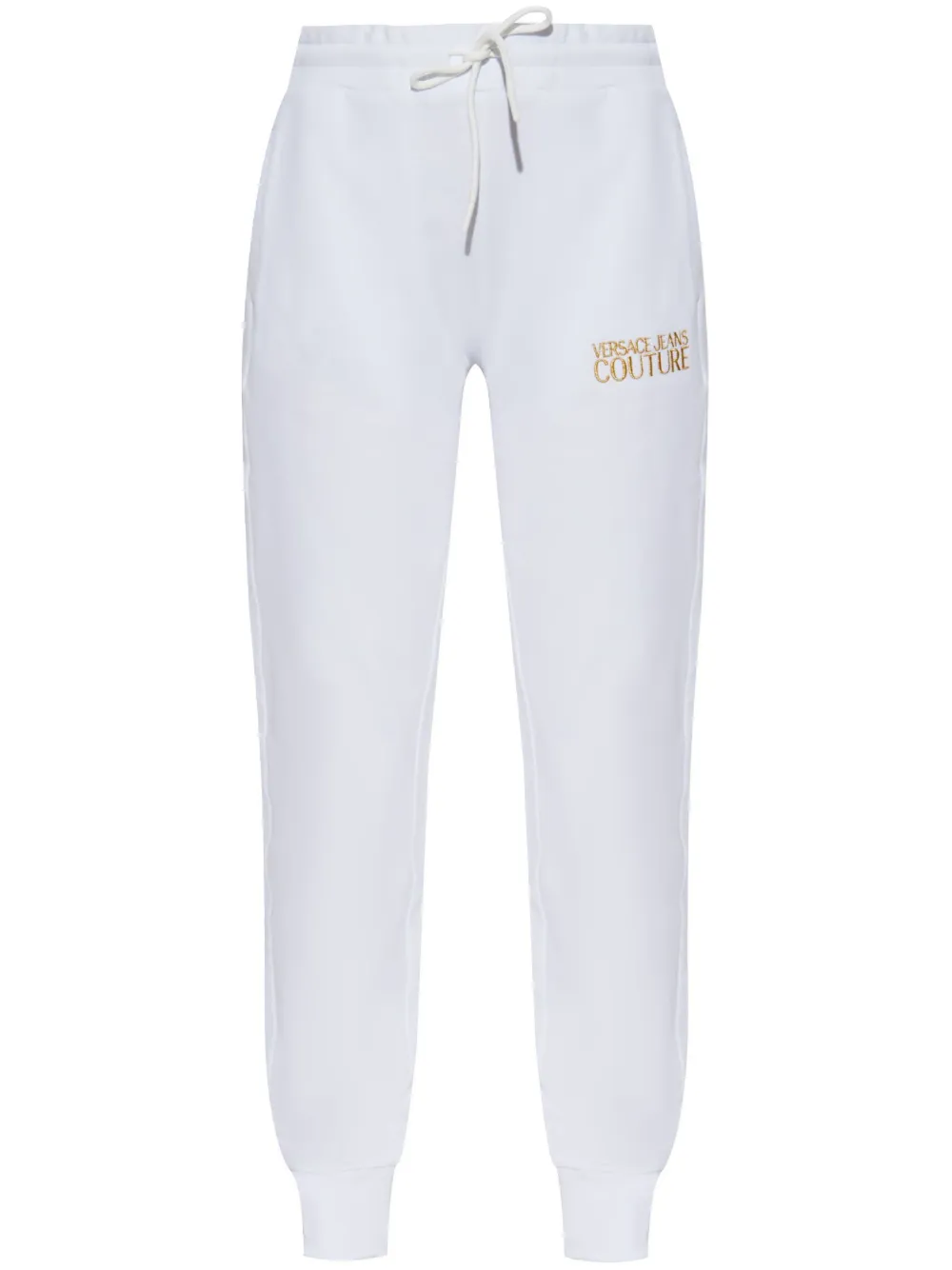 Versace Jeans Couture Trainingsbroek met geborduurd logo Wit