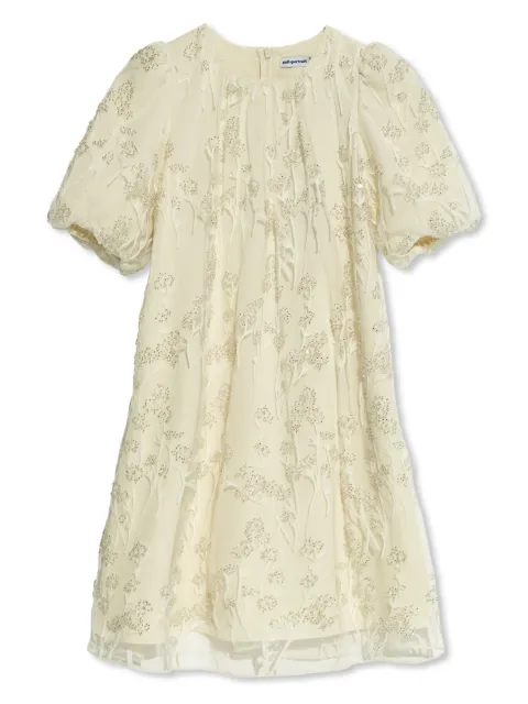 Self-Portrait Kids vestido bordado