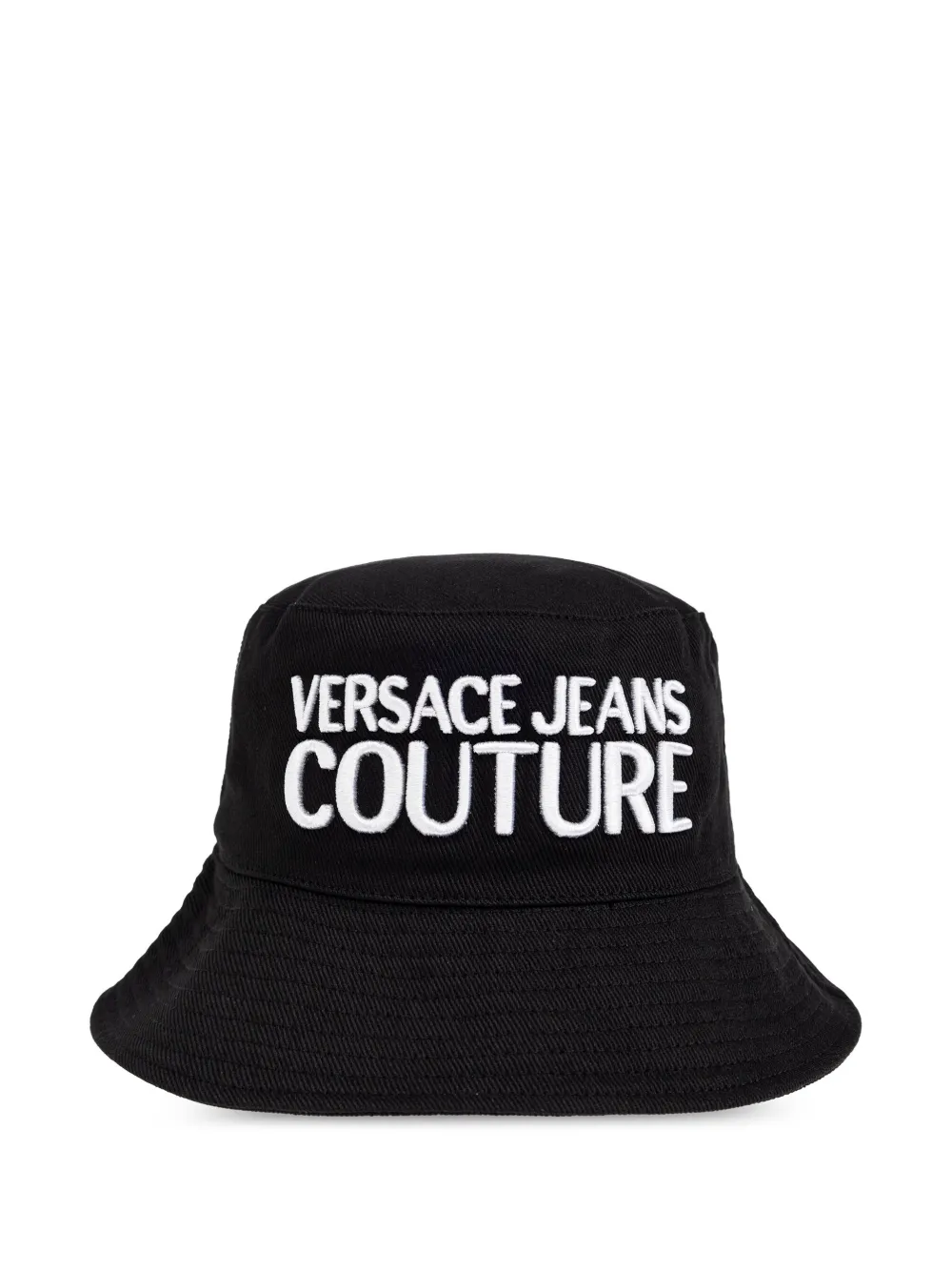 Versace Jeans Couture Vissershoed met geborduurd logo Zwart