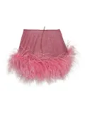 Oseree Kids feather-trim skirt - Pink