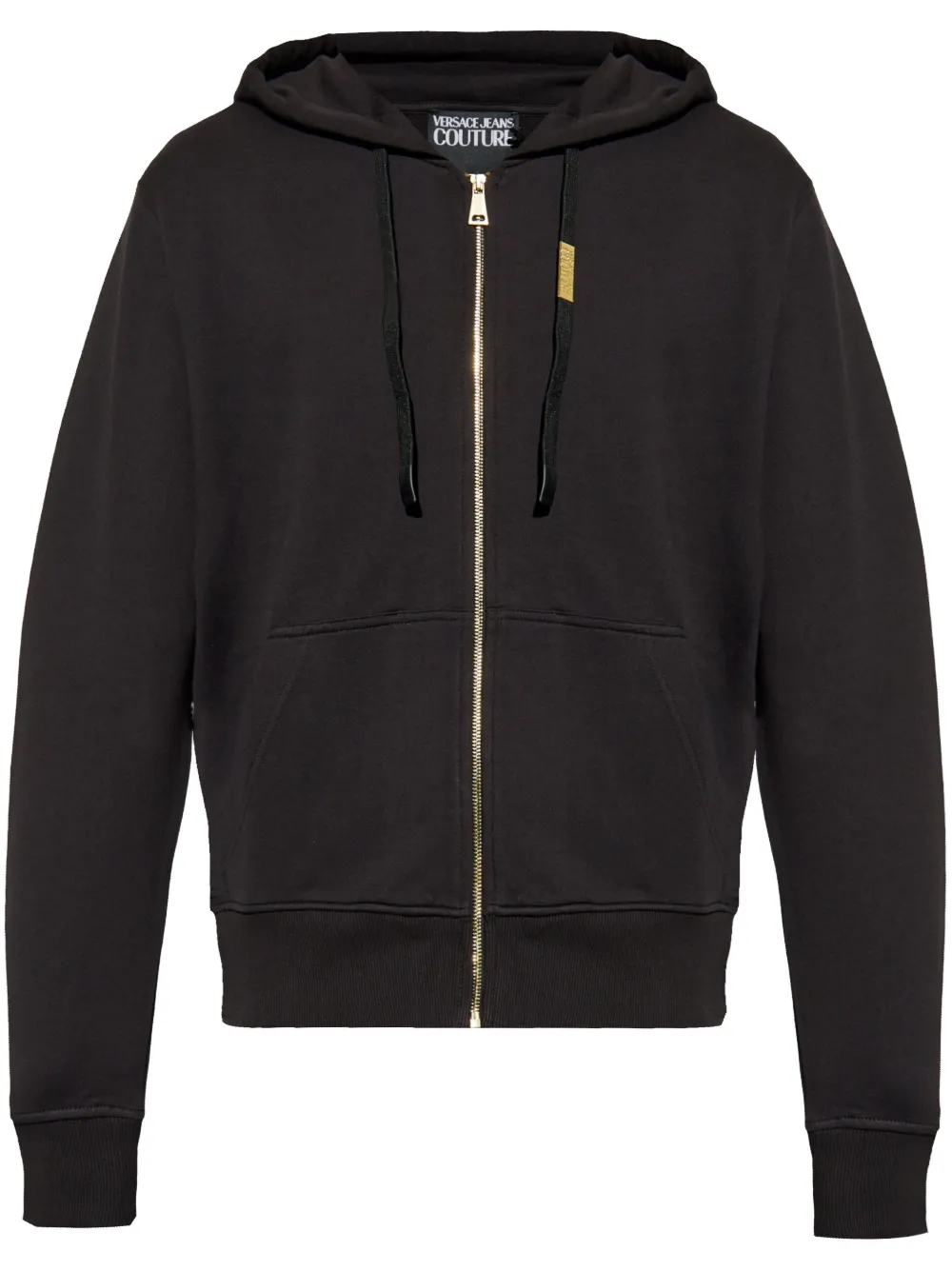 Versace Jeans Couture Hoodie met rits Zwart