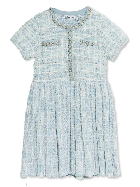 Self-Portrait Kids tweed dress