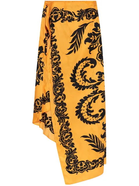 ETRO floral-print asymmetric skirt