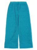Oseree Kids lurex trousers - Blue