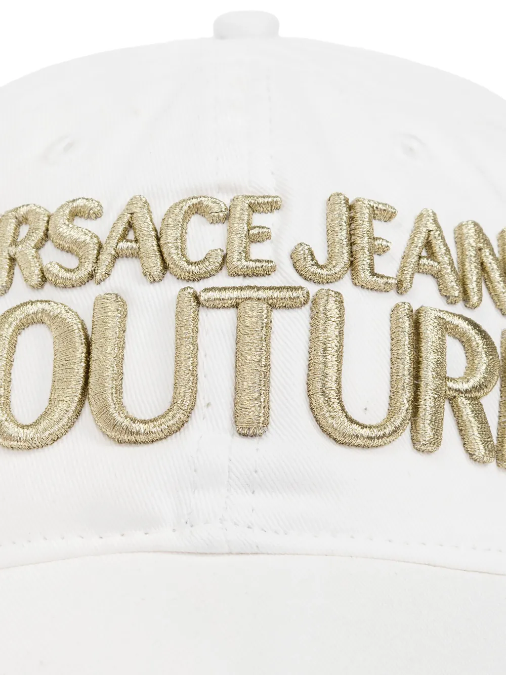 Versace Jeans Couture Pet met geborduurd logo Wit