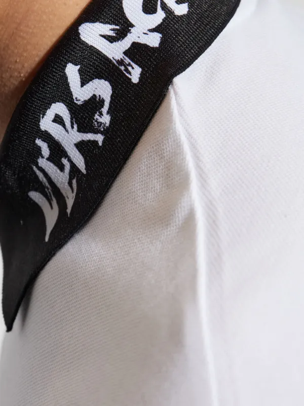 Tシャツ・カットソー VERSACE Men Polo Shirts 10139061A134631W000 White Versace Jeans Couture logo-print Polo Shirt | White | FARFETCH