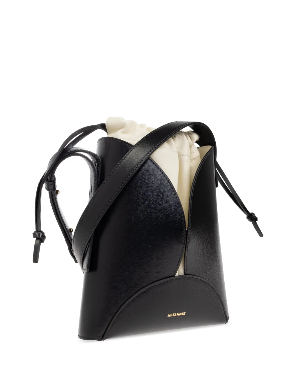 Jil Sander Curve crossbodytas Zwart