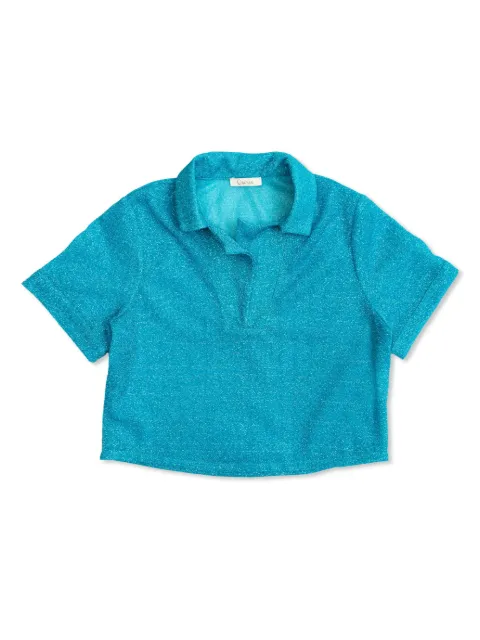 Oseree Kids glitter polo shirt 