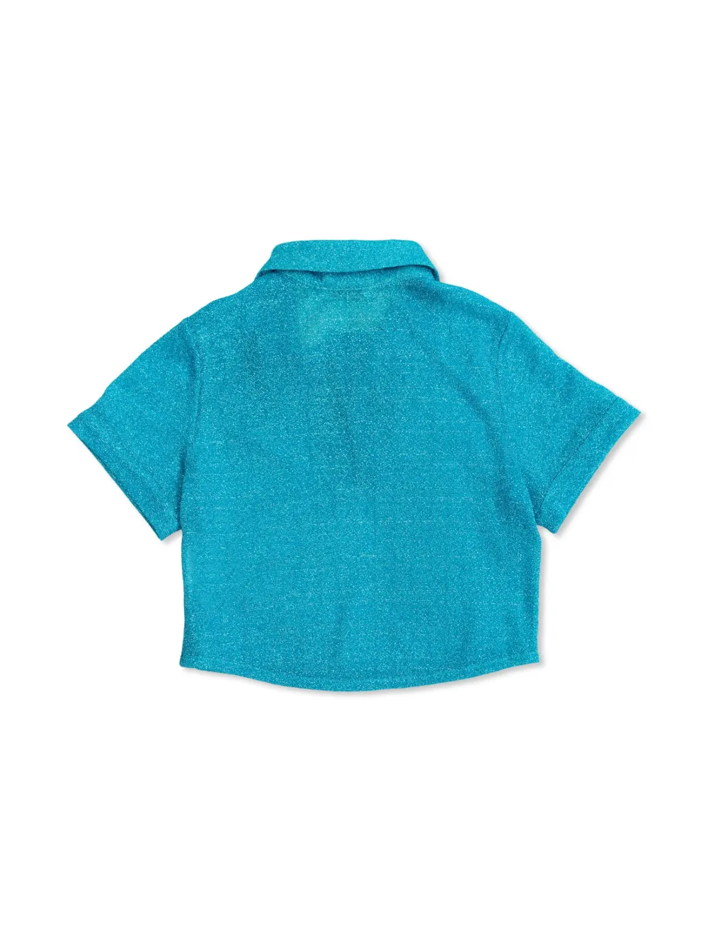 Oseree Kids Glanzende poloshirt Blauw