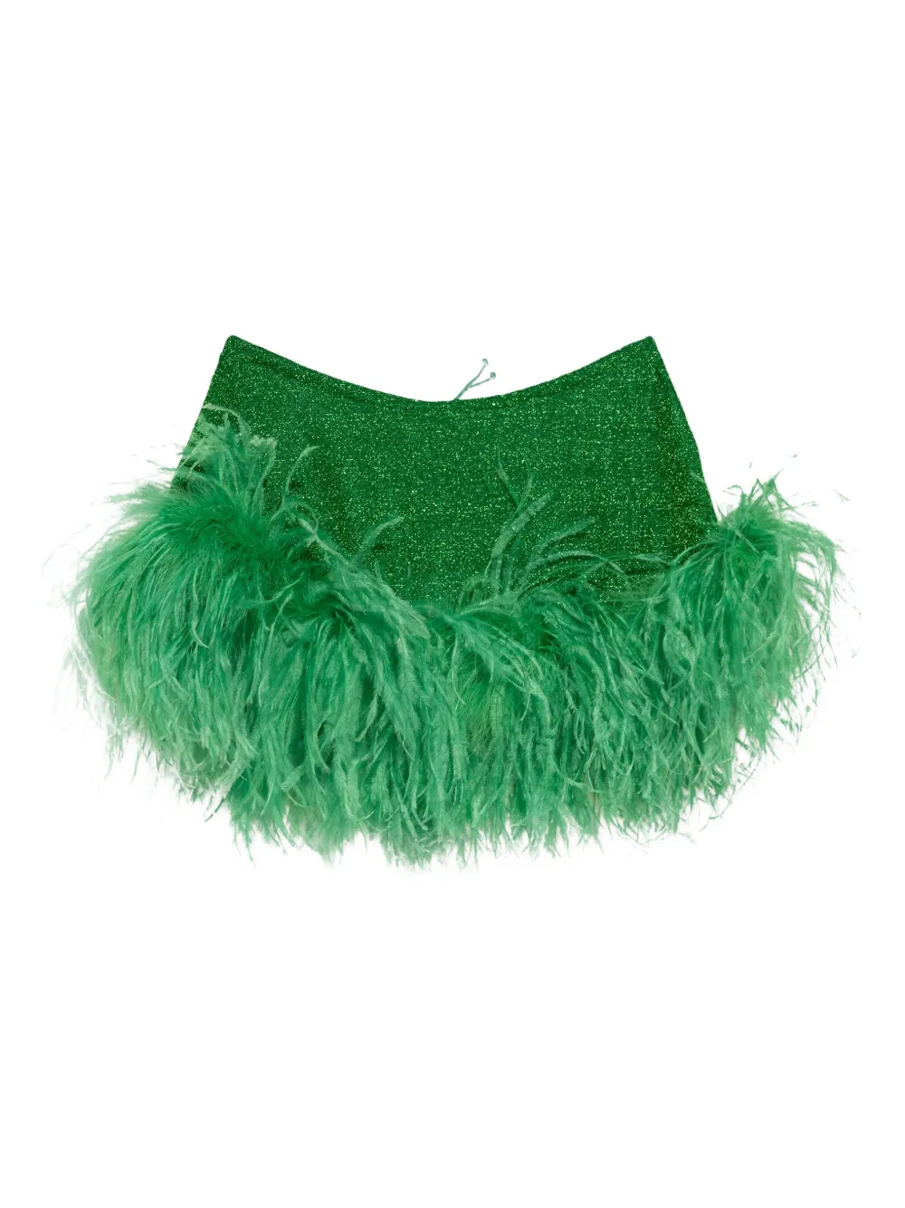 Oseree Kids Rok met veren en glitters Groen