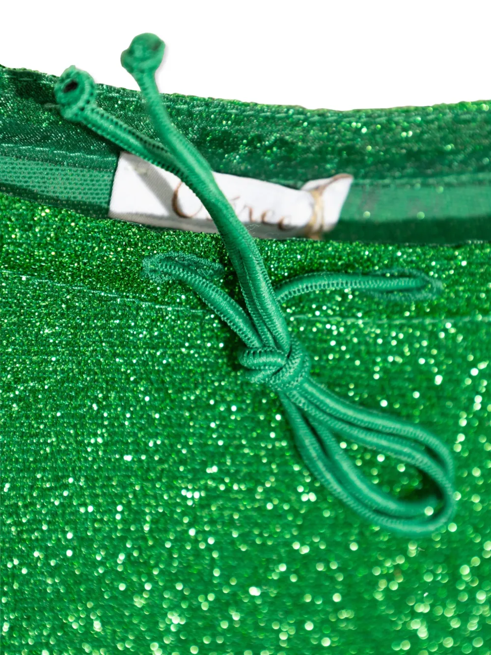 Oseree Kids Rok met veren en glitters Groen