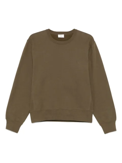 Saint Laurent Cassandre-embroidered sweatshirt