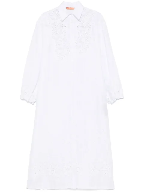 Ermanno Scervino robe-chemise à détails en dentelle