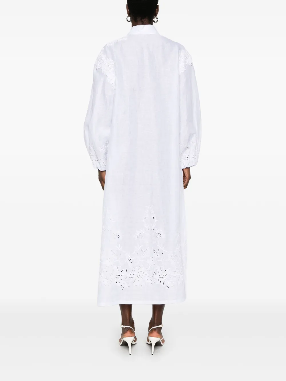 Ermanno Scervino Blousejurk met kant Wit