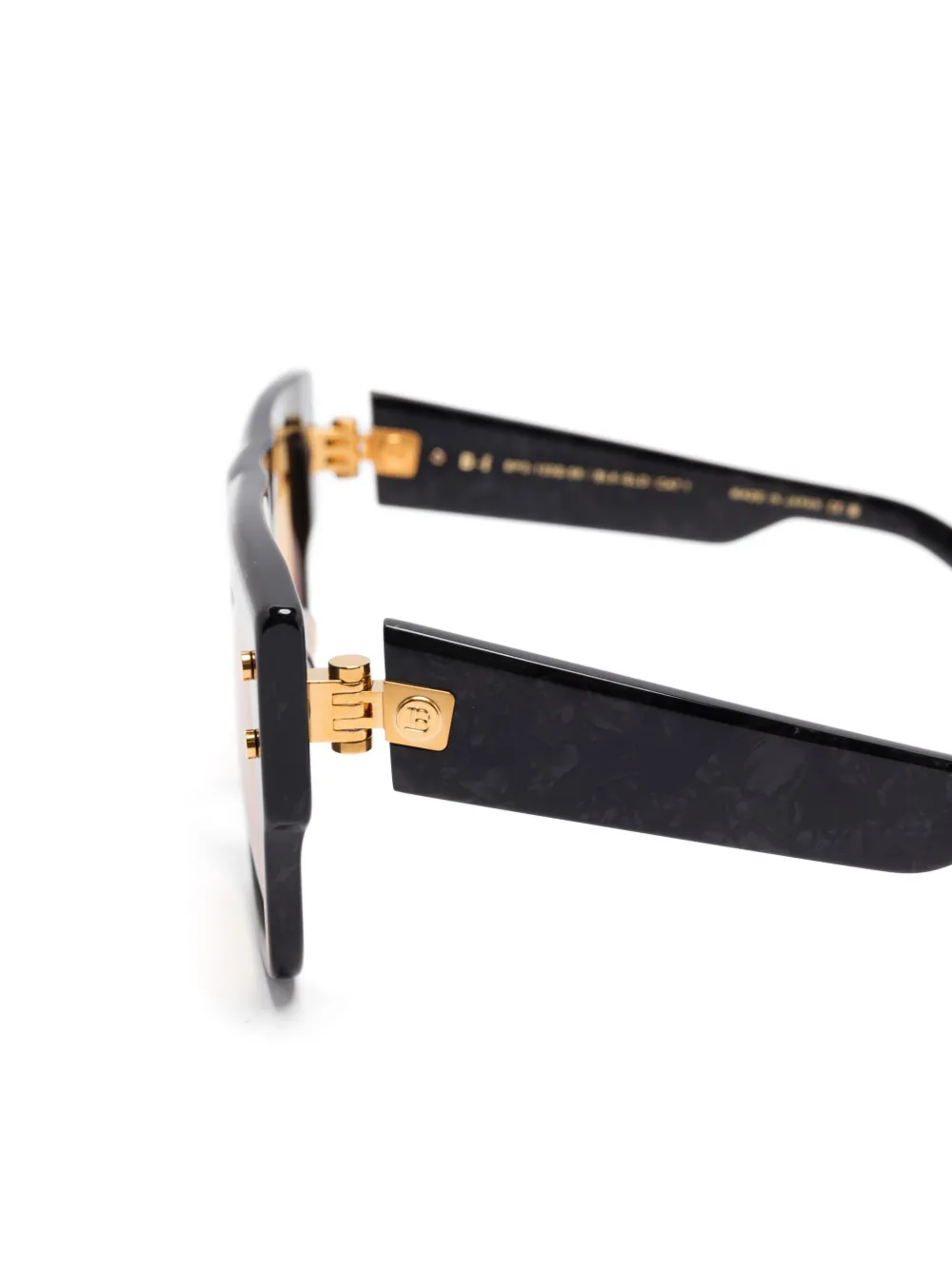 Balmain Eyewear Zonnebril met vierkant montuur Zwart