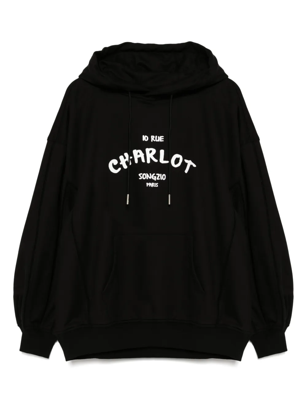SONGZIO Charlot Paris Painter hoodie Zwart