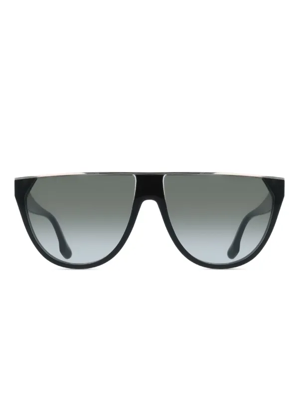 Victoria Beckham Eyewear Shield Logo Sunglasses | Black  display picture 2