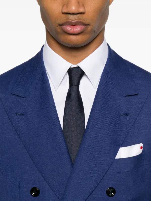 Kiton double-breasted Suit | Blue | FARFETCH