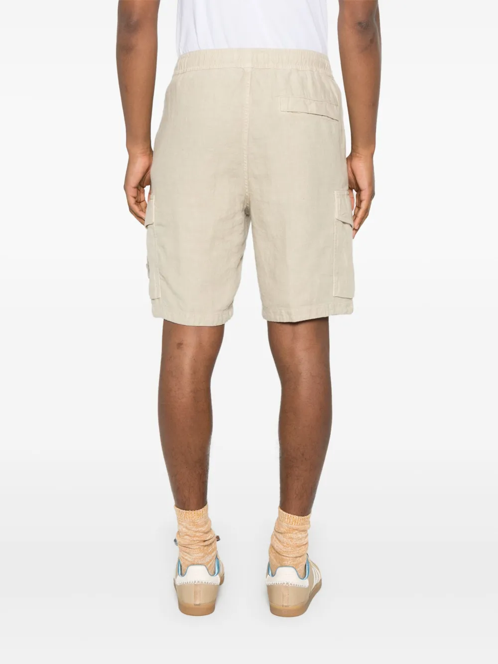 Stone Island Shorts met Compass-logopatch Beige