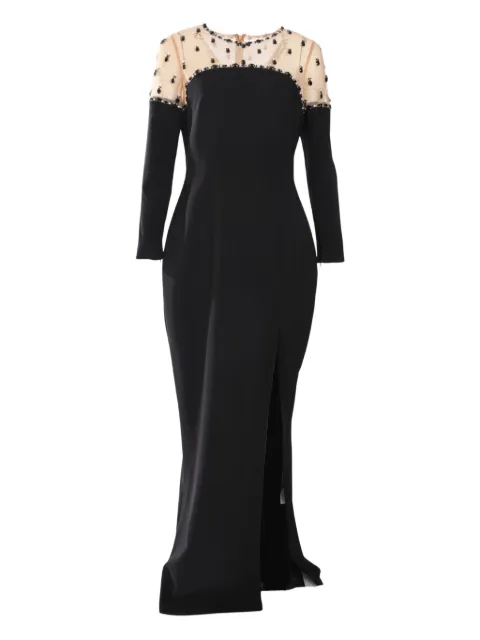 Marchesa Notte crepe gown dress