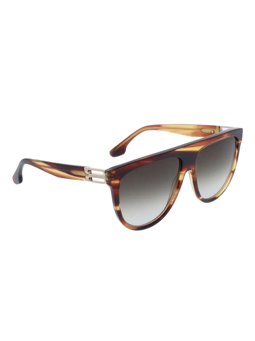 Victoria Beckham Eyewear Zonnebril met rechthoekig montuur - Bruin