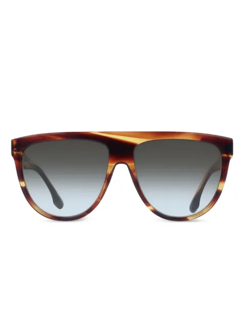 Victoria Beckham Eyewear striped rectangle sunglasses