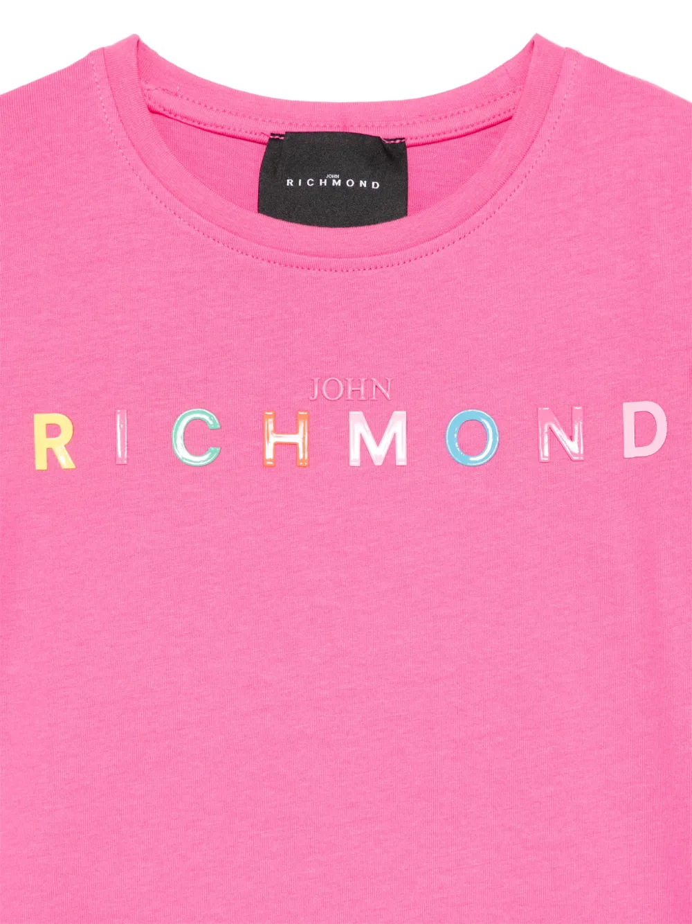 John Richmond Junior Jurk met rubberen logo Roze