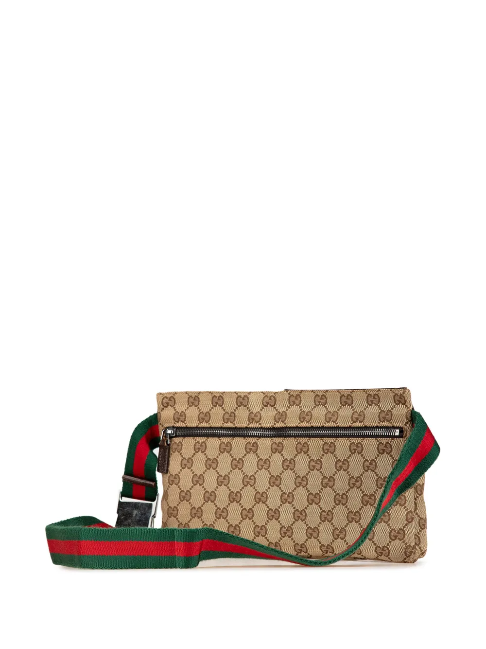 Gucci Pre-Owned 2000-2015 GG canvas Double Pocket heuptas - Bruin