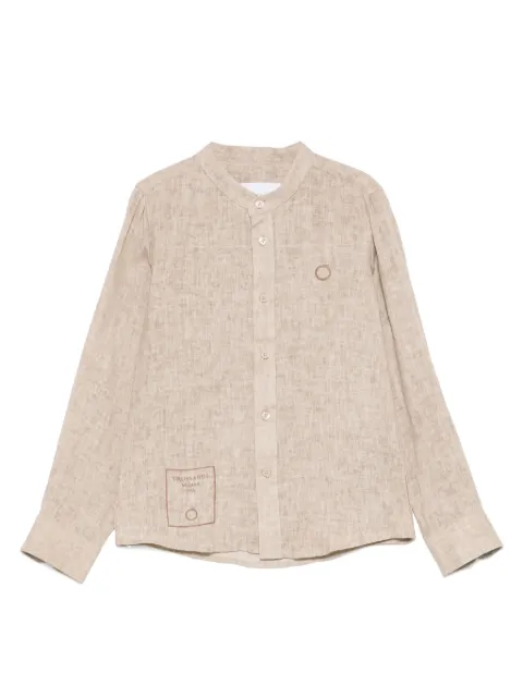 TRUSSARDI JUNIOR logo-print shirt