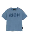 John Richmond Junior logo-patch T-shirt - Blue