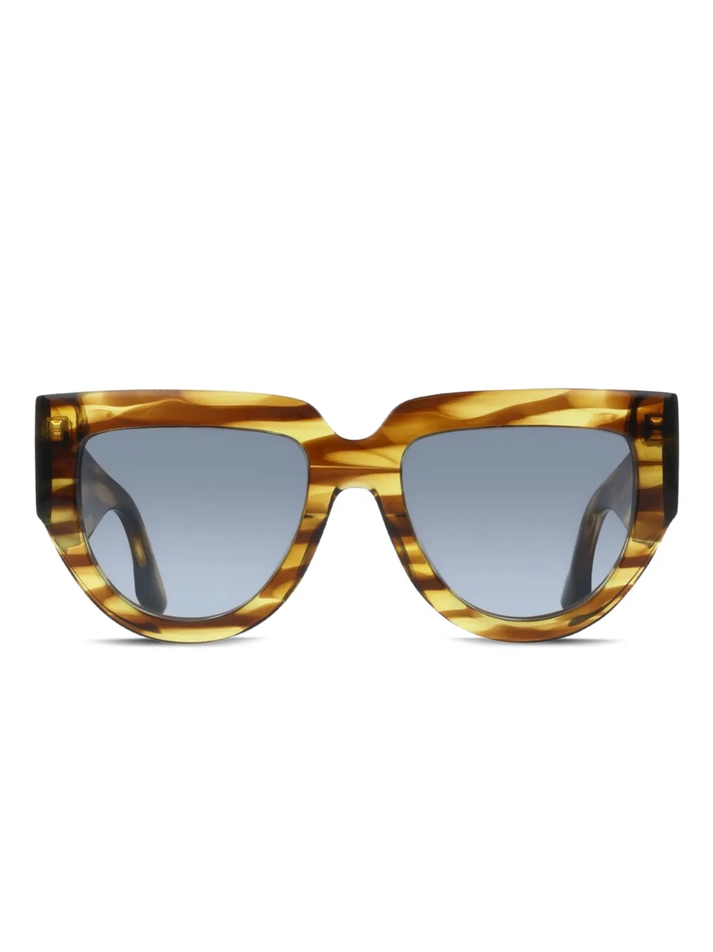 Victoria Beckham Eyewear Occhiali da sole a righe - Marrone