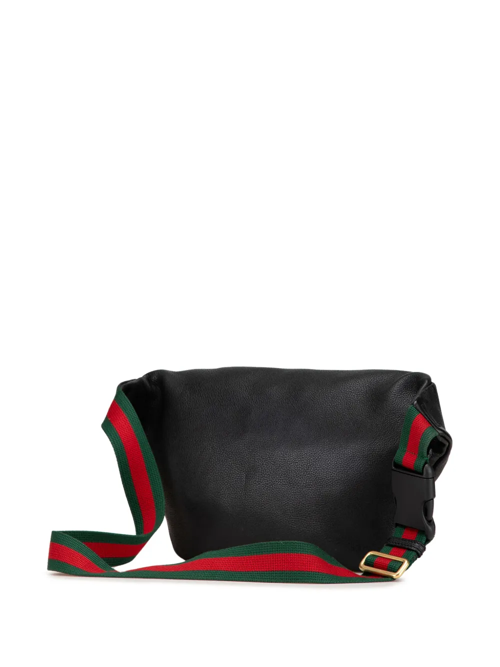 Gucci Pre-Owned 2000-2015 heuptas van bewerkt kalfsleer met logo - Zwart