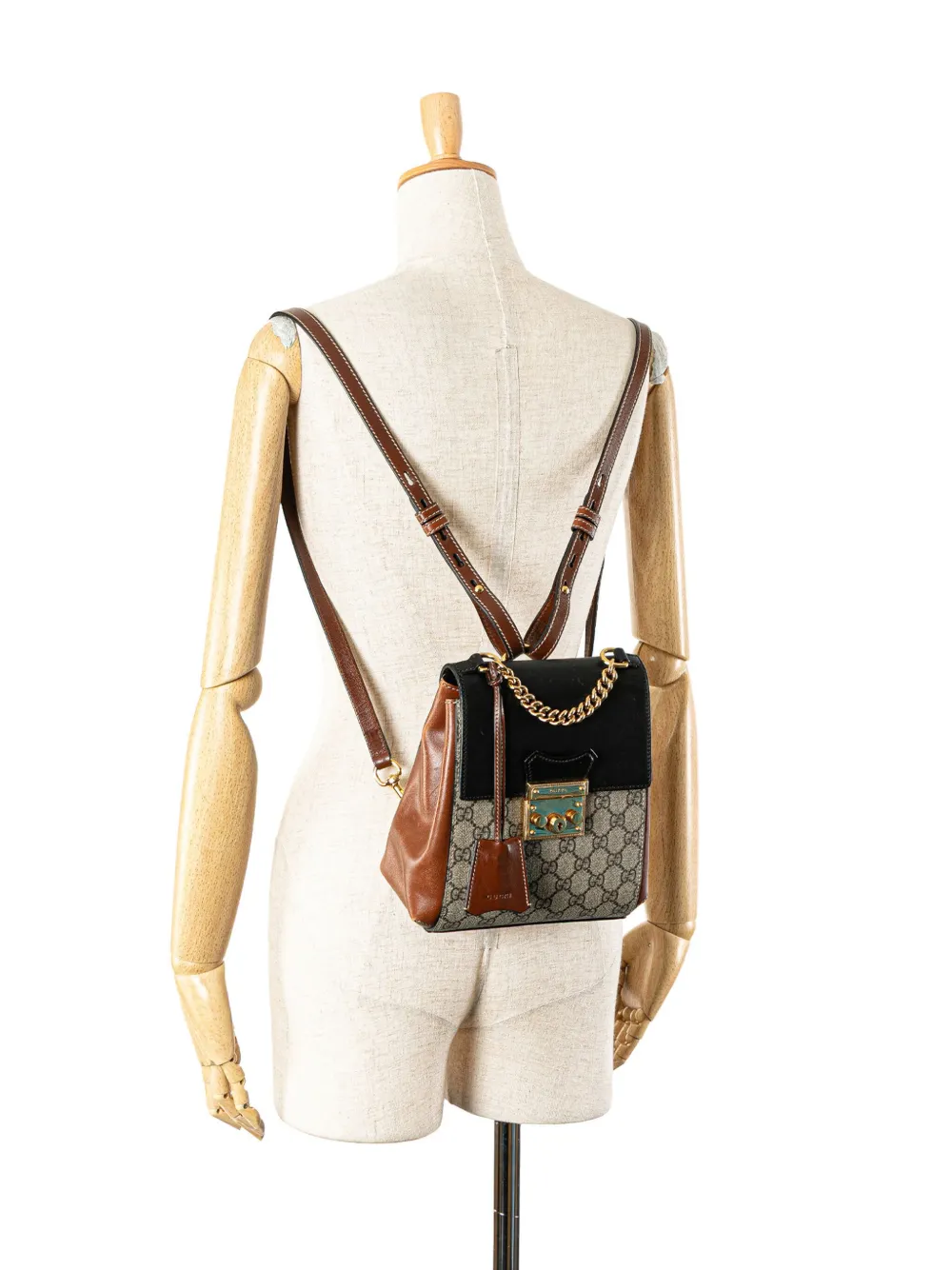 Gucci Pre-Owned Zaino Padlock in tessuto GG Supreme 2000-2015 | Image 7