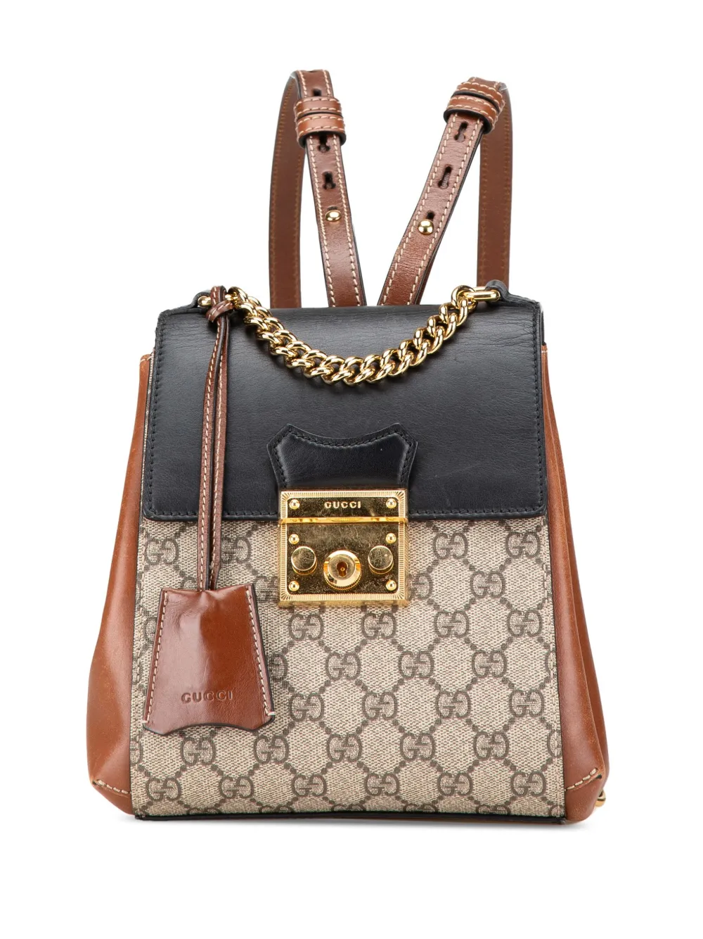 Gucci Pre-Owned Zaino Padlock in tessuto GG Supreme 2000-2015 | marrone | Image 1