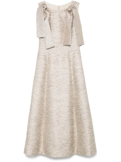 Fely Campo knot-detail midi dress