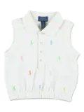 POLO RALPH LAUREN KIDS Polo Pony polo vest - White