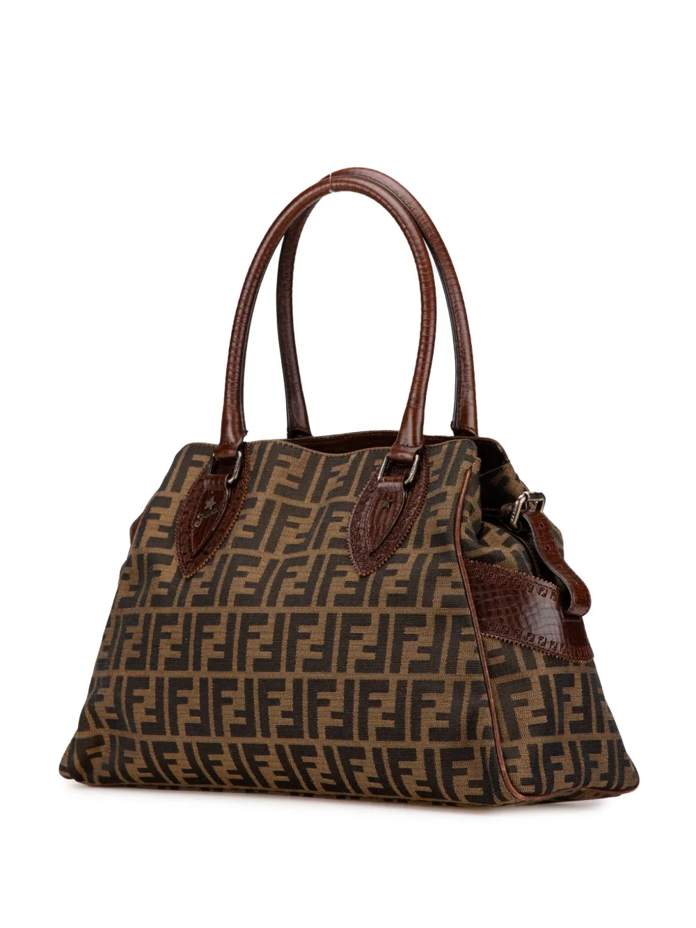 Fendi Pre-Owned 2000-2010 Zucca Etniko canvas handtas - Bruin