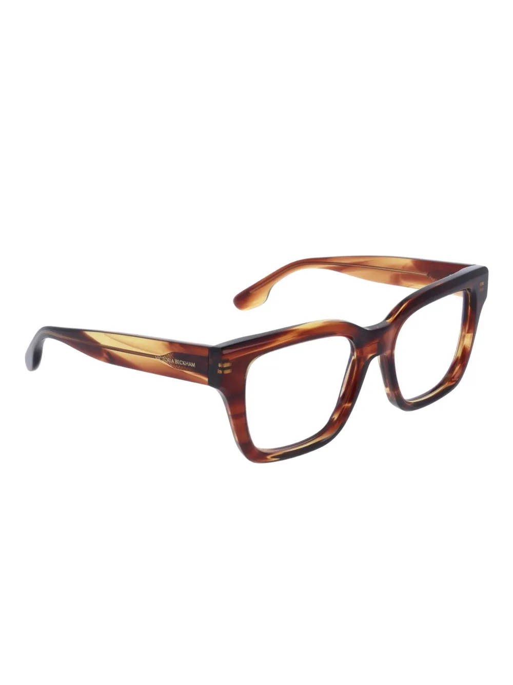 Victoria Beckham Eyewear Gestreepte bril Bruin