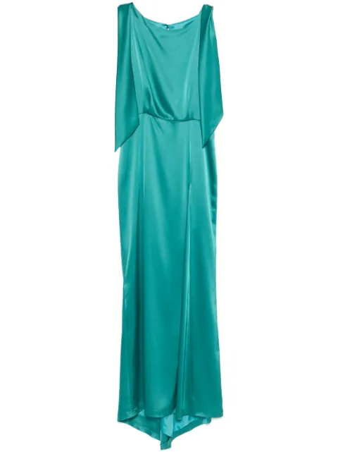 Fely Campo satin maxi dress