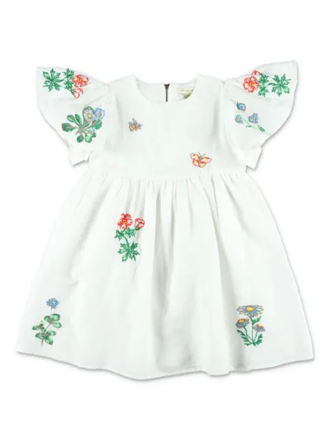 Stella McCartney Kids flutter-sleeve floral dress