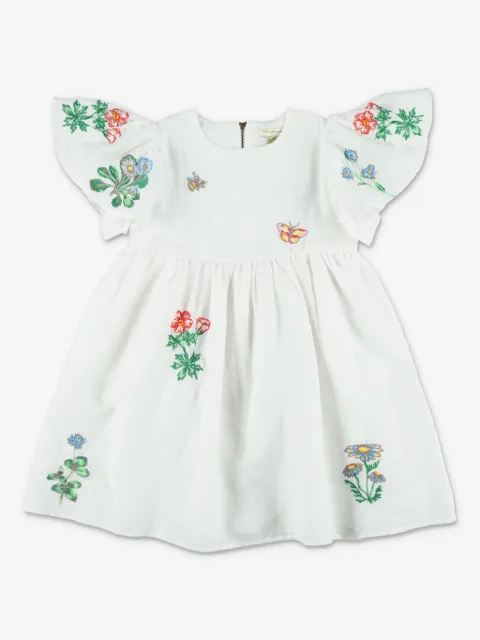 Stella McCartney Kids flutter-sleeve floral dress