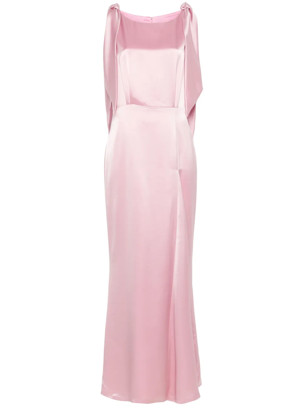 satin maxi dress