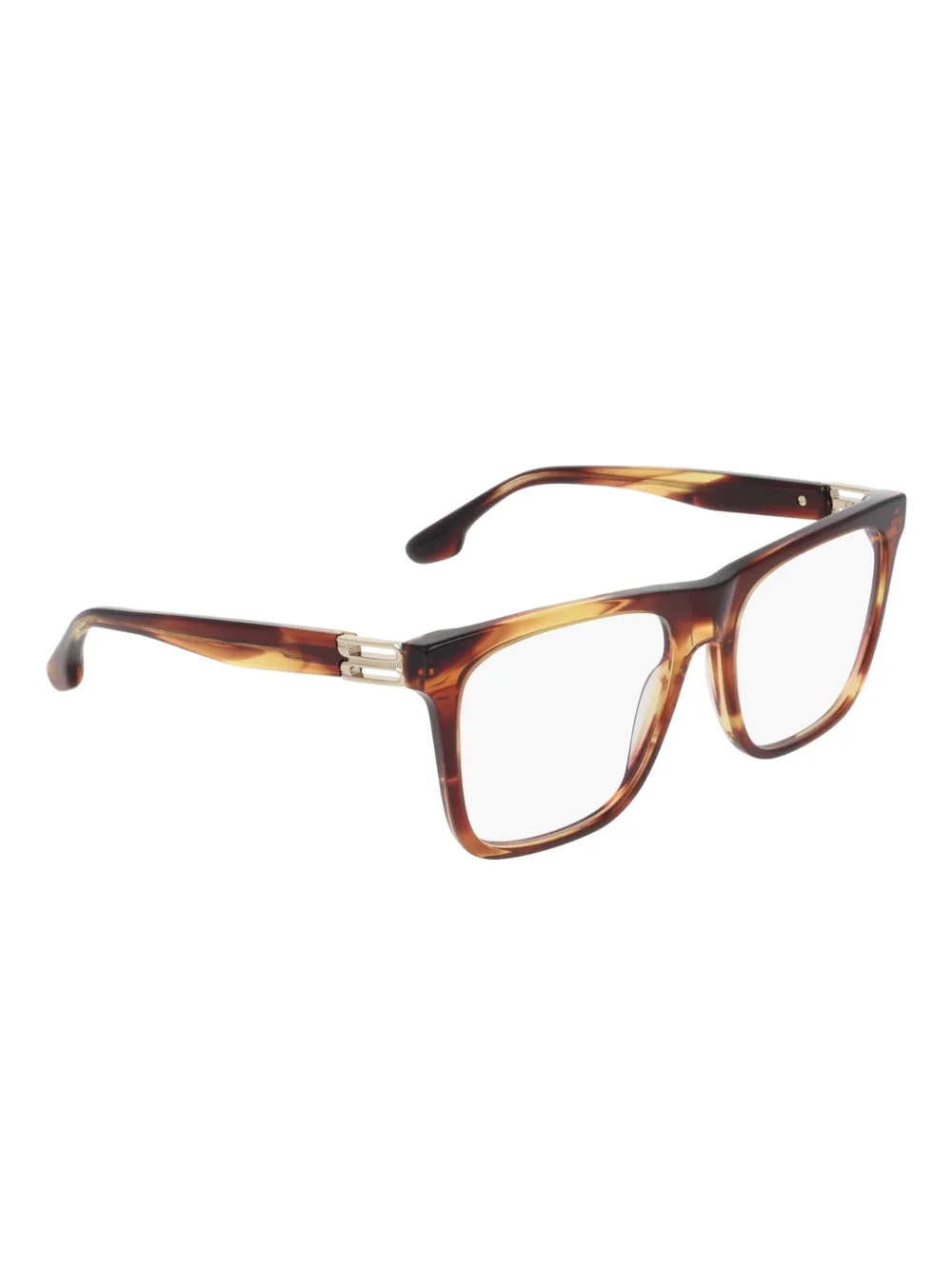 Victoria Beckham Eyewear Gestreepte bril Bruin